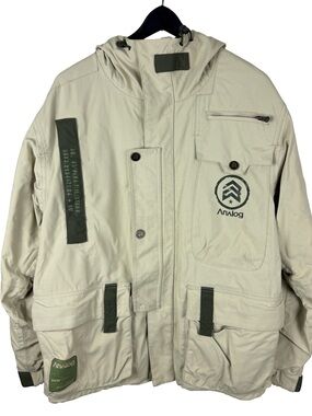 Mens Analog Military Style Full Zip Ski Snowboard Winter Jacket Size M